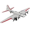 Boeing B-17 Flying Fortress Bomber Aircraft Silver Met "US Army Air Force" w/Runway Section Diecast Model Airplane by Runway24 - 2 of 3