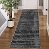 Modern Abstract Area Rug, Machine Washable Low-Pile Non-Slip Shaggy Accent Carpet, Fade-Resistant Rug for Bedroom, Living Room - 2 of 4