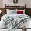 Lomsoe Christmas Ultra Soft Throw Blanket with Plaid, Cozy Flannel Luxury Blanket for Bed, Sofa and Couch Christmas Gift. - 3 of 4