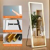 GlasFlength Full Length Mirrors Full Length Simple Mirrors Multi Position Reflection Accent For Modern Living Spaces, Silver, 70"*25.5"*0.9" - 4 of 4
