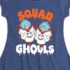 Girls' - Dr. Seuss - Squad Ghouls Thing 1 and Thing 2 Fit & Flair Cap Sleeve Graphic Dress - 2 of 4