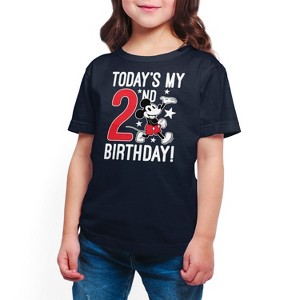 Girls' - Disney - Today's My 2nd Birthday Short Sleeve Graphic T-Shirt - 1 of 3