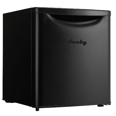 Danby 1.7 cu. ft. Black Compact Refrigerator with Glass Shelves