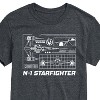 Men's - Star Wars - The Mandalorian N1 Starfighter Short Sleeve Graphic T-Shirt - 2 of 4