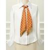 Allegra K Women’s Polka Dot Skinny Neck Scarves Double Sided Print Neckerchief Hairband - 2 of 4