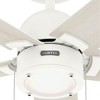 Hunter 52" Erling Ceiling Fan Matte White with LED Light Integrated Pull Chain - 2 of 4
