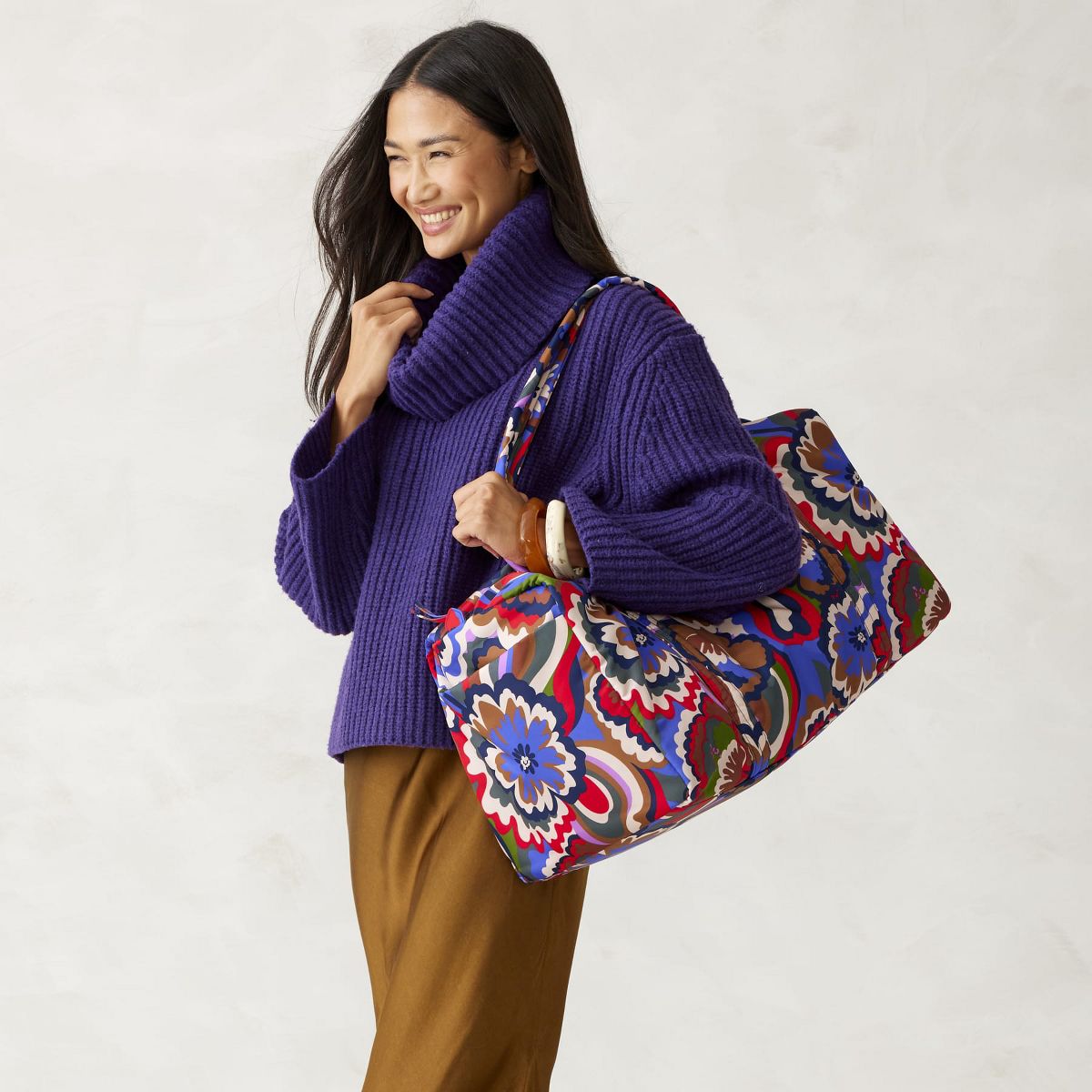 Vera Bradley Women's Nylon Large Original Duffel Bag - thumbnail 3