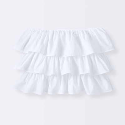 Crib Skirt Ruffle - Cloud Island™ White