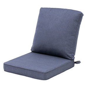 Patio Chair Cushions Waterproof for Outdoor Furniture with Removable Cover Deep Seat & Back Cushion - 1 of 4