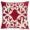 Sapphtopaz 20" Decorative Square Throw Pillows with Zipper, Soft Bed Pillows with Grape Pattern, Dora Retro Lumbar Pillow for Bed & Couch - 4 of 4