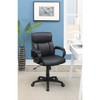 Simple Relax Standard Back Upholstered Office Chair, Black - 2 of 4