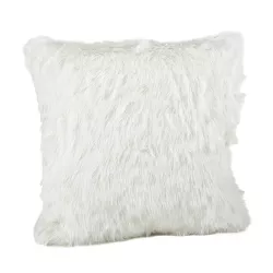20"x20" Down Filled Faux Fur Throw Pillow - Saro Lifestyle