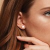 EVERLY JEWELRY | 14k Yellow Gold 9 - 9.5 MM White Freshwater Cultured Pearl Stud Earrings - 4 of 4