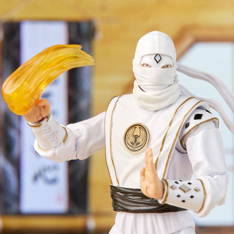 Power Rangers Lightning Collection Mighty Morphin X Cobra Kai Daniel LaRusso Morphed White Crane Ranger Action Figure (Target Exclusive), 6 of 15