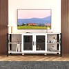 Grungis TV Stand for TVs Up to 80 Inch,Console Table with Open Bookshelf for Bedroom,Living Room - 2 of 4