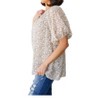 Women's Fancy Me Floral Button Down Shirt - BiBi - 2 of 4
