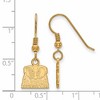 Black Bow Jewelry 14k Yellow Gold Plated Sterling Silver Alabama Crimson Tide NCAA Dangle Earrings - 2 of 3