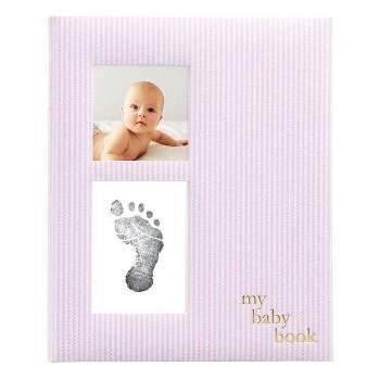 Pearhead Pink Striped Babybook