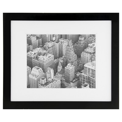 Photo 1 of 19 x 23 Matted to 11 x 14 Picture Frame Black - Gallery Solutions