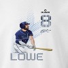 MLBPA Men's Lowe Pw Licensed Mlb Players Brandon Lowe Tampa Bay Rays Long Sleeve Graphic Cotton Pullover Sweatshirt - White M - 2 of 4