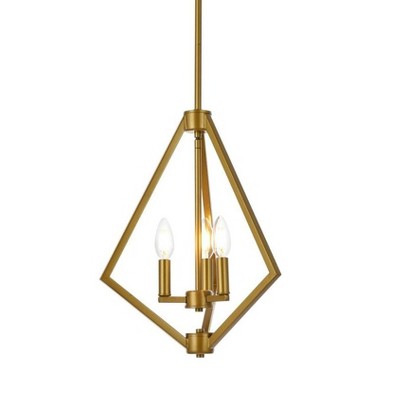 Irina Brass 3-Light Indoor/Outdoor Pendant