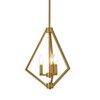 Elegant Lighting Irina 3 lights pendant in brass - 3 of 4