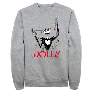 Men's The Nightmare Before Christmas Jack Jolly Christmas Lights Sweatshirt