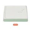 Unique Bargains Indoor Ceramic Square Plant Pot Saucers Tray 2 Pcs - 4 of 4