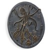 SPI Home Octopus Wall Mounted Garden Clock and Thermometer – Coastal 2-in-1 Outdoor Accent, 16" Aluminum - 2 of 2