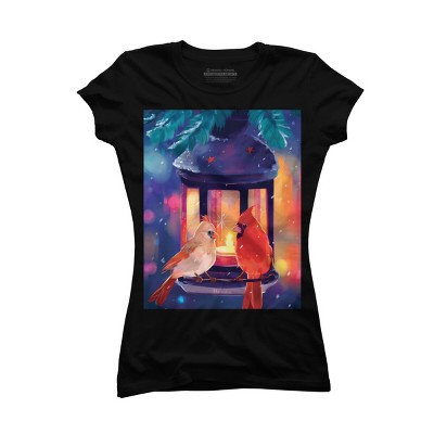 Junior's Design By Humans Christmas in the Air By Mellodee T-Shirt