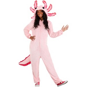 HalloweenCostumes.com Adult Axolotl Halloween Costume, Cute Critter Unisex Outfit - 1 of 4