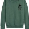 Women's - Wicked - Elphaba Witch Hat and Shoes Lightweight French Terry Wide Neck Long Sleeve Shirt - 2 of 4