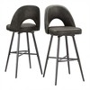 Inspire Q 29" Set of 2 Ragan Metal Swivel Barstools - 3 of 4