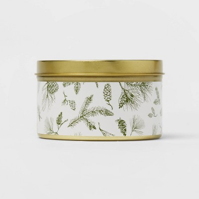 5oz Forest Fir Tin White Candle - Threshold™
