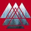 Men's Design By Humans Sacred Geometry Triangles - Misty Forest By Maryedenoa T-Shirt - 2 of 4
