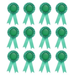 Unique Bargains Blank Rose Knot Award Ribbon for DIY Party Wedding Competition 12 Pcs - 1 of 4