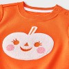Baby Halloween Pumpkin Top & Bloomer Set - Cat & Jack™ - 3 of 4