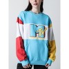 MTV Logo Crew Neck Long Sleeve Colorblock Sweatshirt - 2 of 3