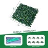 12 PCS Grass Wall Panels 20"x 20", Privacy Screen Greenery Backdrop Panels, Boxwood Grass Panels Hedge Wall Decor for Garden Yard Fence - 2 of 4