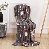 Lomsoe Christmas Snowman Blanket Holiday Printed Flannel Throw Blanket Perfect Holiday Decor Gift for Family Friends Christmas Gift. - 3 of 4