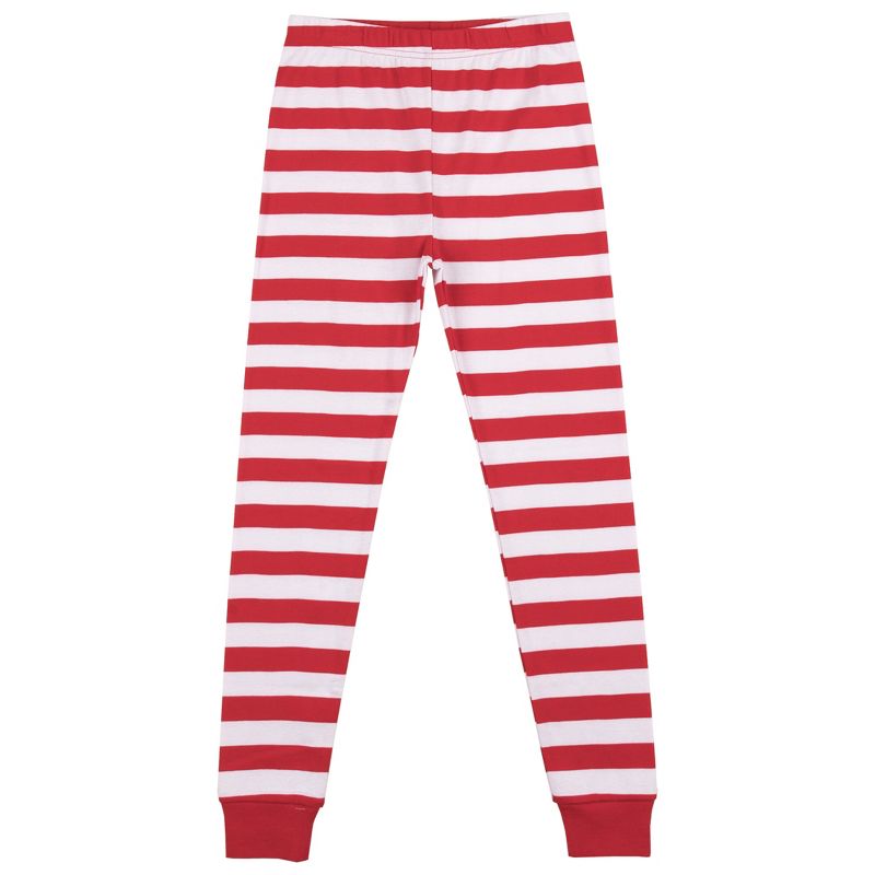 Where's Waldo Stand Out In A Crowd Youth Girls Long Sleeve Shirt & Red & White Striped Sleep Pajama Pants Set, 3 of 5