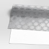 30” 20 sq ft Christmas Roll Wrap Silver Snowflake on Grey - Wondershop™ - 3 of 3