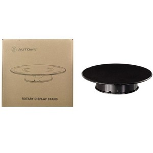 Rotary Display Turntable Stand Medium 10 Inches with Black Top for 1/64, 1/43, 1/32, 1/24, 1/18 Scale Models by Autoart - 1 of 4