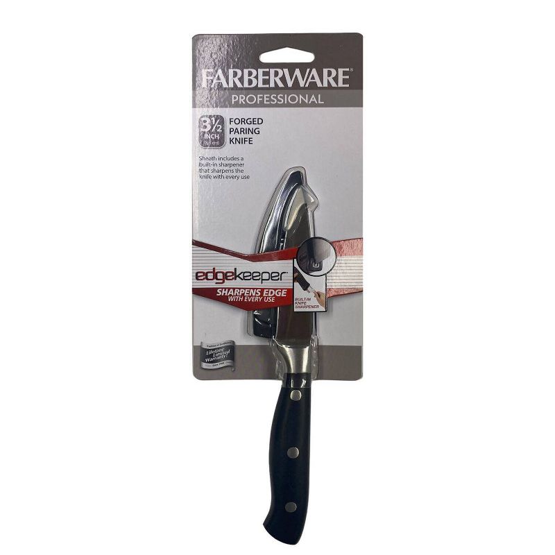 Farberware Edgekeeper 3.5&#34; Paring Knife Black/Gray, 4 of 6