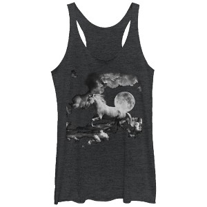 Women's Lost Gods Full Moon Horse Racerback Tank Top - 1 of 3