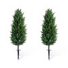 Artificial Topiary Ball Tree with Spike,Artificial Cedar Tree for Home Decor, Indoor and Outdoor - 3 of 4