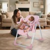 Kinder King Foldable High Chair for Babies & Toddlers, Adjustable Height, Recline, Storage Basket, Double Trays, Easy to Clean - 2 of 4