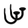 Set of 2 (2.7"x6.5") Steel Curtain Holdbacks - Lumi Home Furnishings - 3 of 4