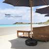 Tangkula Fillable Round Umbrella Base Water & Sand Filled Patio Umbrella Stand Suitable for 1.5” Umbrella Poles - 3 of 4