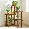 Artloge 6 Tier Pine Wood Plant Corner Stand Indoor Outdoor Flower Potted Holder Garden Planter Displaying Rack Space Saver - 2 of 4